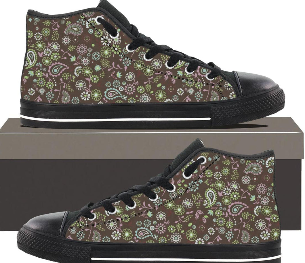 Paisley n Flowers - Womens Hightop