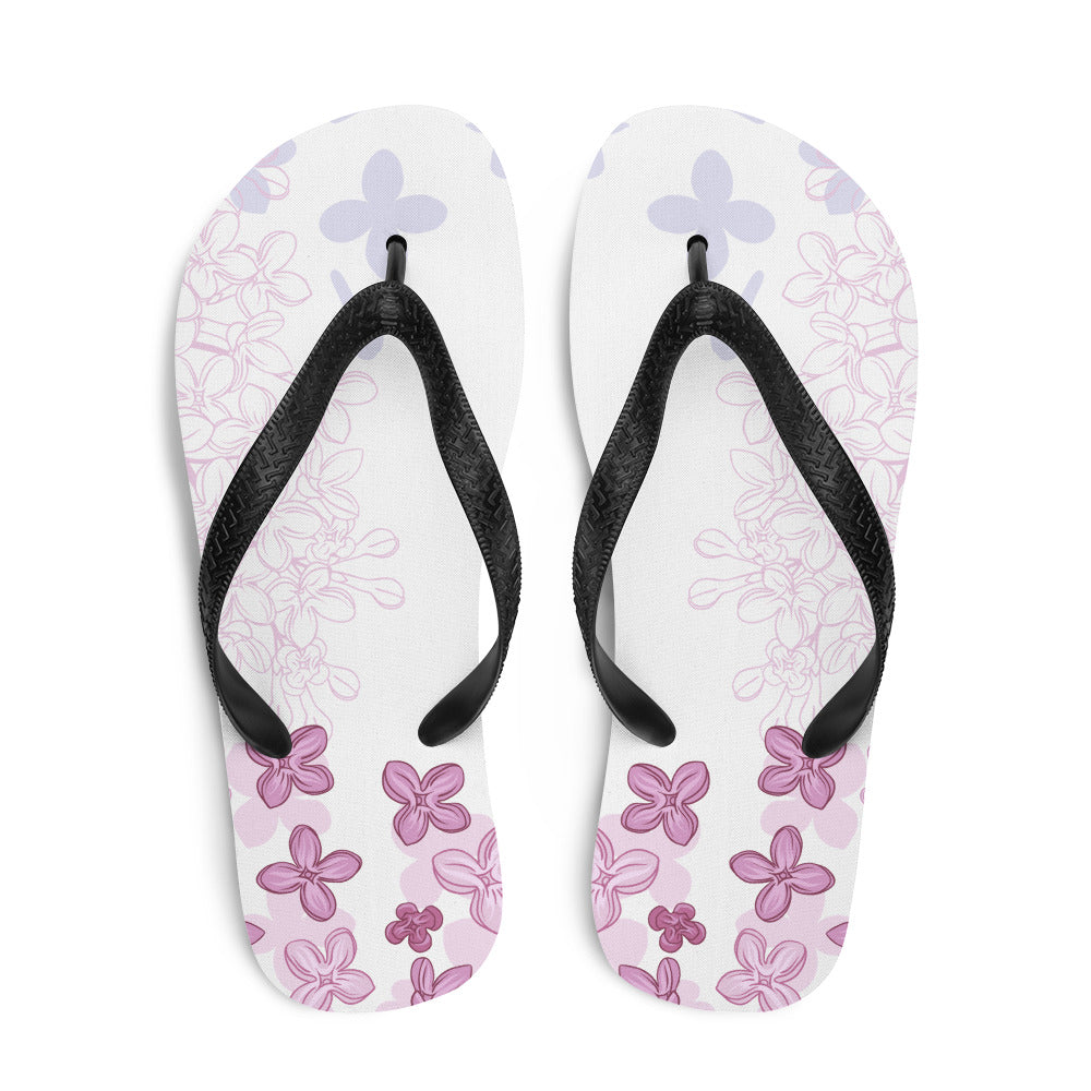 Lilac Flowers Flip-Flops – Heal Thrive Dream Boutique